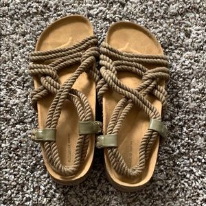 Pullu0026Bear | Shoes | Pull Bear Natural Rope Sandals | Poshmark